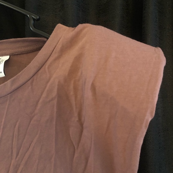 Weekday Neutral Padded T Shirt Dress - Picture 8 of 9